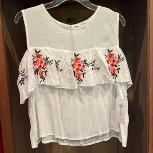 NWT LP white off the shoulder crop top from Stitch Fix